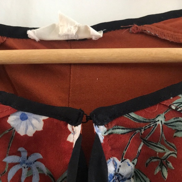 A-Line Floral Dress with Bell Sleeves - Picture 7 of 7